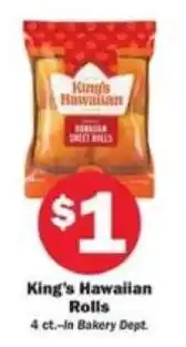 Schnucks King's Hawaiian Rolls offer
