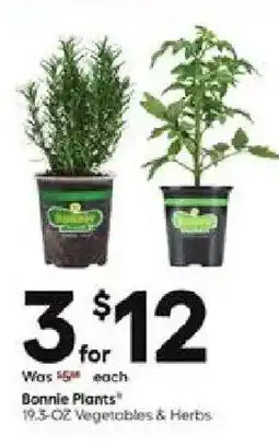 Lowe's Bonnie Plants offer