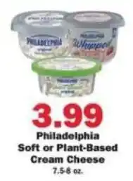 Schnucks Philadelphia Soft or Plant-Based Cream Cheese offer