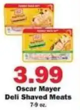 Schnucks Oscar mayer deli shaved meats offer
