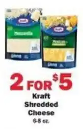 Schnucks Kraft shredded cheese offer