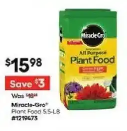 Lowe's Miracle-Gro Plant Food offer