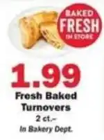 Schnucks Fresh Baked Turnovers offer