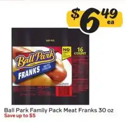 Winn Dixie Ball Park Family Pack Meat Franks offer