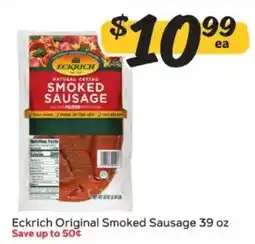 Winn Dixie Eckrich Original Smoked Sausage offer