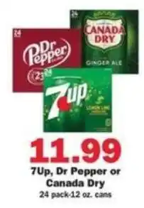 Schnucks 7Up, Dr Pepper or Canada Dry offer