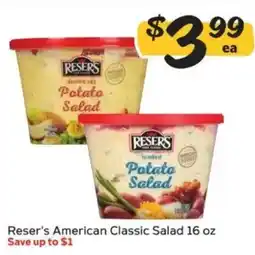 Winn Dixie Reser's American Classic Salad offer