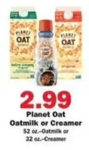 Schnucks Planet Oat Oatmilk or Creamer offer