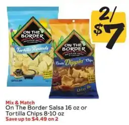 Winn Dixie On The Border Salsa or Tortilla Chips offer