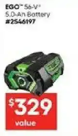 Lowe's EGO battery offer