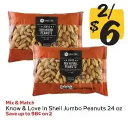 Winn Dixie Know & Love In Shell Jumbo Peanuts offer