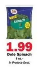 Schnucks Dole Spinach offer