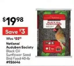 Lowe's National Audubon Society Black Oil sunflower seed offer
