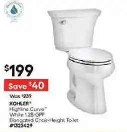 Lowe's Kohler highline curve white offer