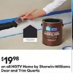 Lowe's on all HGTV Home by Sherwin-Williams Door and Trim Quarts offer