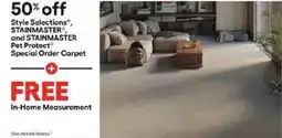 Lowe's Style selections, stainmaster, and stainmaster pet protect offer