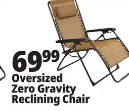 Ocean State Job Lot Oversized Zero Gravity Chair Tan offer