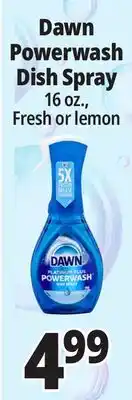 Ocean State Job Lot Dawn Powerwash Dish Spray offer