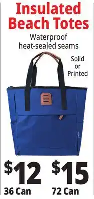Ocean State Job Lot Insulated Beach Totes offer