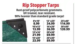 Ocean State Job Lot Rip Stopper Tarps offer