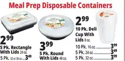 Ocean State Job Lot Disposable Food Containers offer