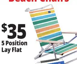 Ocean State Job Lot 5-Position Copa Lay Flat Aluminum Beach Chair offer