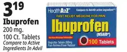 Ocean State Job Lot Ibuprofen 200 mg Tablets 100 Count offer