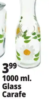 Ocean State Job Lot 1000 ml. Glass Carafe offer