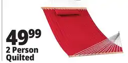 Ocean State Job Lot Quilted 2-Person Hammock Red offer
