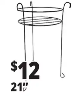 Ocean State Job Lot Decorative Black Plant Stand 21 offer