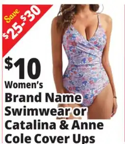 Ocean State Job Lot Women's Brand Name Swimwear or Catalina & Anne Cole Cover Ups offer