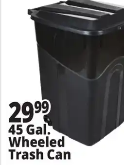 Ocean State Job Lot 45 Gallon Wheeled Trash Can offer