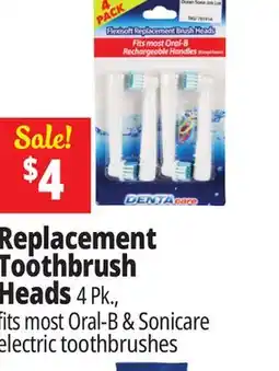 Ocean State Job Lot Dentacare Flexisoft Replacement Brush Heads 4 Count offer