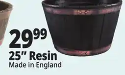 Ocean State Job Lot Whiskey Barrel Resin Planter 24.6 offer