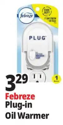 Ocean State Job Lot Febreze Plug-in Oil Warmer offer