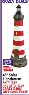 Ocean State Job Lot 48 Solar Lighthouse offer