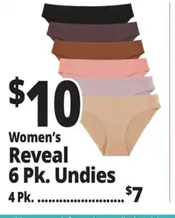 Ocean State Job Lot Women's Reveal 6 Pk. Undies offer