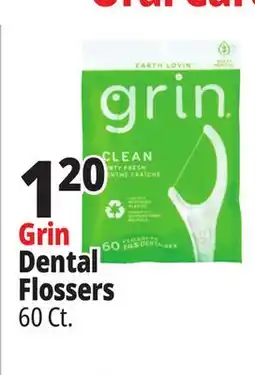 Ocean State Job Lot Grin Minty Clean Flossers 60 Count offer