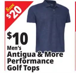 Ocean State Job Lot Men's Antigua & More Performance Golf Tops offer