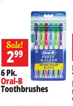 Ocean State Job Lot 6 Pk. Oral-B Toothbrushes offer