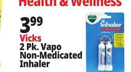 Ocean State Job Lot Vicks Non-Medicated Portable Nasal Inhaler 2 Count offer