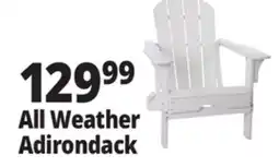 Ocean State Job Lot Folding Adirondack Chair White offer