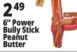 Ocean State Job Lot 6 Power Bully Stick Peanut Butter offer