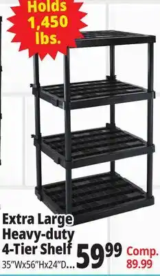 Ocean State Job Lot Maxit 5-Tier Heavy-Duty Plastic Shelving Unit offer