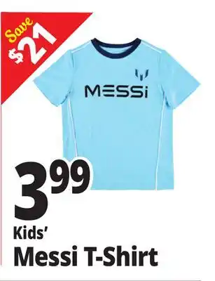 Ocean State Job Lot Kids' Messi T-Shirt offer
