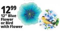 Ocean State Job Lot 12 Blue Flower or Bird with Flower offer