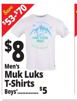 Ocean State Job Lot Men's Muk Luks T-Shirts Boys' offer