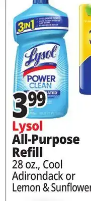 Ocean State Job Lot Lysol All-purpose Refill offer