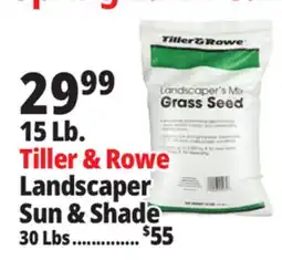 Ocean State Job Lot Tiller & Rowe Landscaper's Mix Grass Seed 15 lbs offer