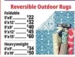 Ocean State Job Lot Reversable Outdoor Rugs offer